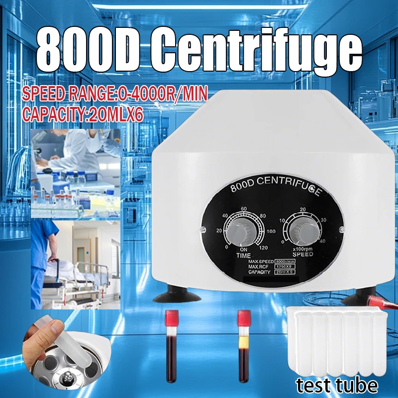 Sentrifus 6 lubang 4000 rpm Sentrifus Alat Alat Kedokteran Kecantikan Laboratorium Rumah Tangga, PRP