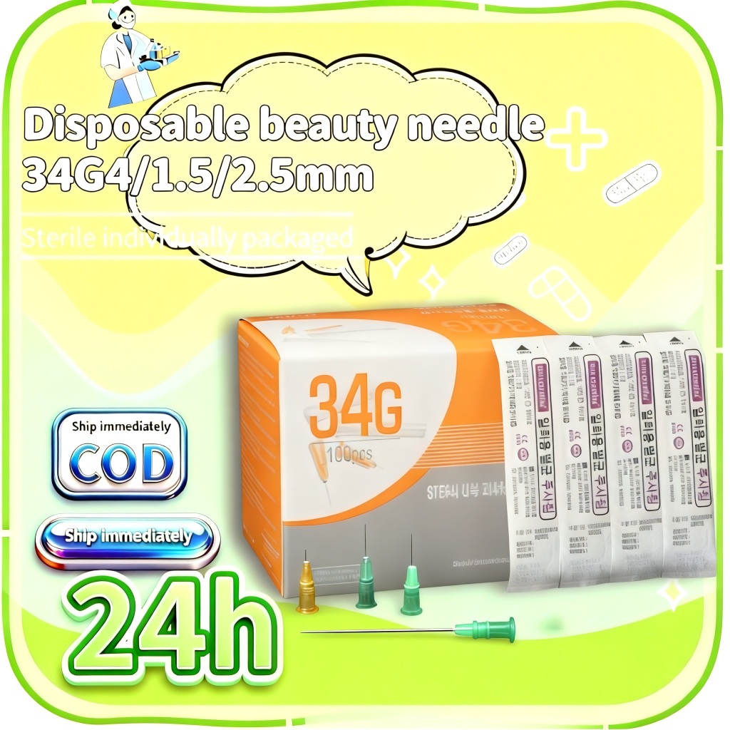 Ecer Messo Needle 34G 4MM Sungshim Needle 34G 1.5 MM Needle 34G 2.5MM Needle Skin Booster