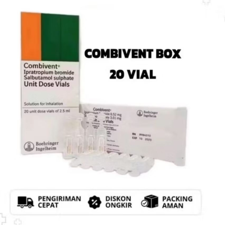 Combiven 2.5ml uap cairan nebulizer original