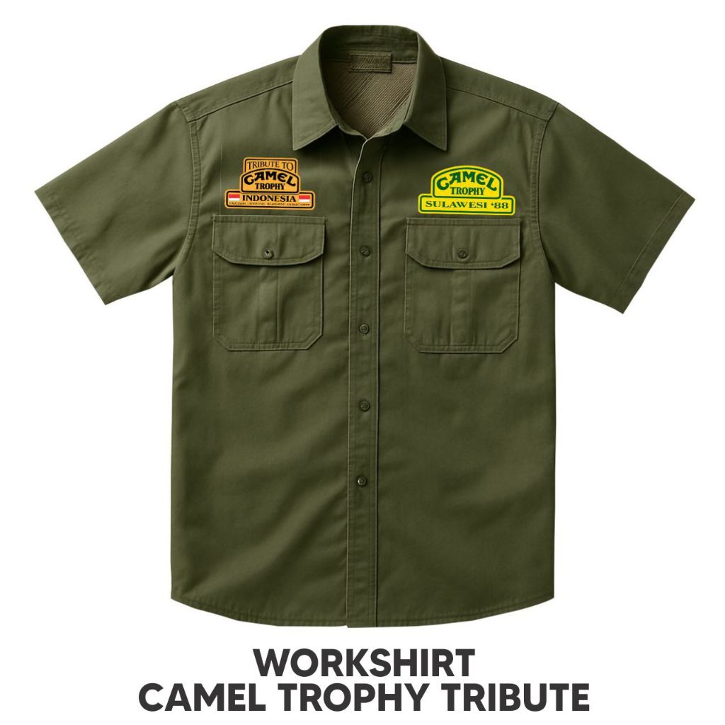 Workshirt Land Rover Tribute | Kemeja Camel Trophy Tribute  | Workshirt Camel Trophy Tribute | Kemej