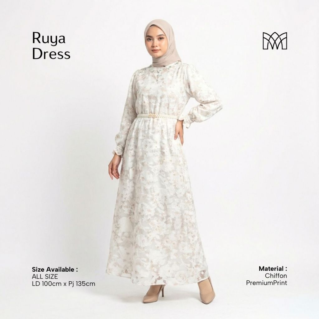 Mayang Collection - Ruya Dress Chiffon (G0365)