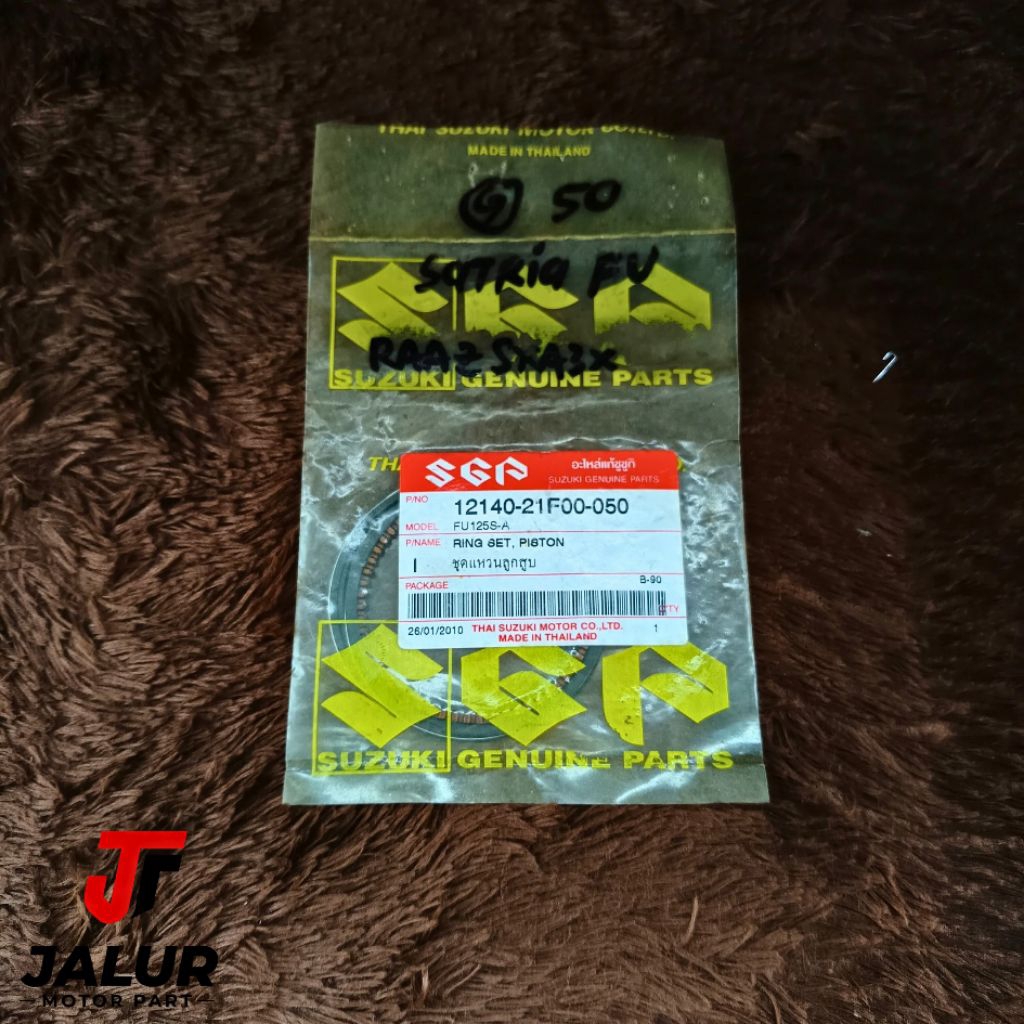 Ring Piston Suzuki Satria 125 FU OS 50 Genuine Thailand 12140-21F00-050 Ring Seher Original