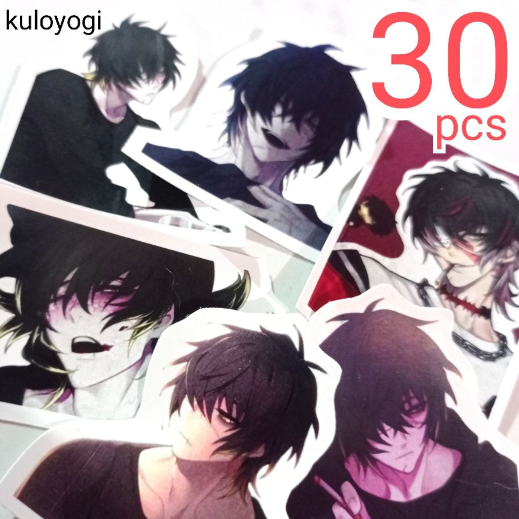 Stiker Towa Slow Damage 30 pc Sticker Towa Dark sticker deco chromo