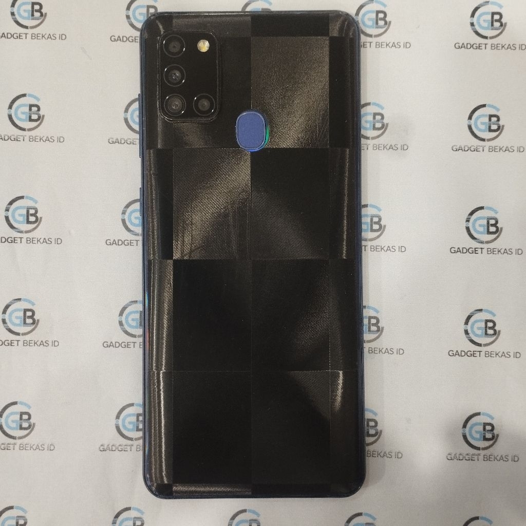 HANDPHONE SECOND SAMSUNG A21S RAM 4/64GB NAVY BLUE ORIGINAL