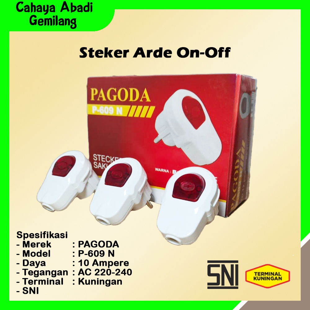 Steker On Off /Steker Arde + Switch On-Off / Steker + Switch On-Off / Steker Saklar