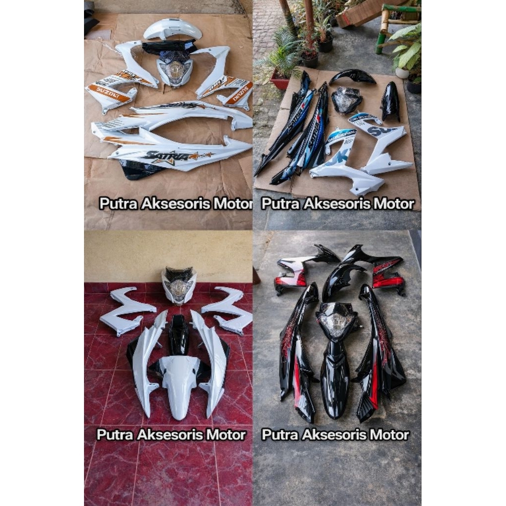Cover Body FullSet Plus Lampu Halus Suzuki Satria FU Facelift 2013-2015