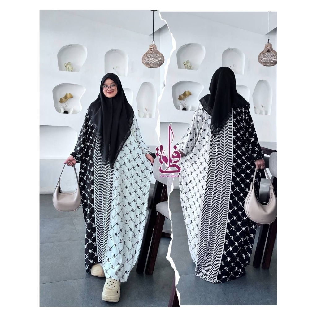 Aisyah Kaftan Gamis Kaftan Kelelawar Jumbo Rayon Premium Busui Busana Muslim Wanita