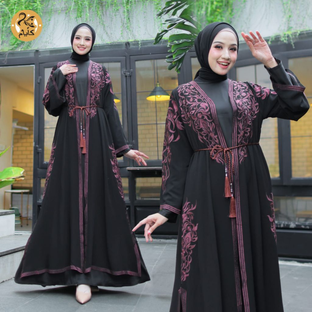 ABAYA GAMIS BORDIR PREMIUM BY KAK YAM COLLECTION