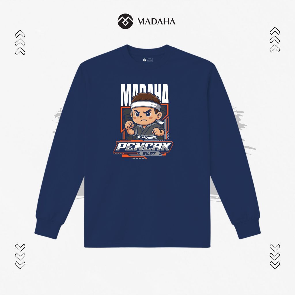 Madaha Kaos Baju Lengan Panjang Pencak Silat Tunggal