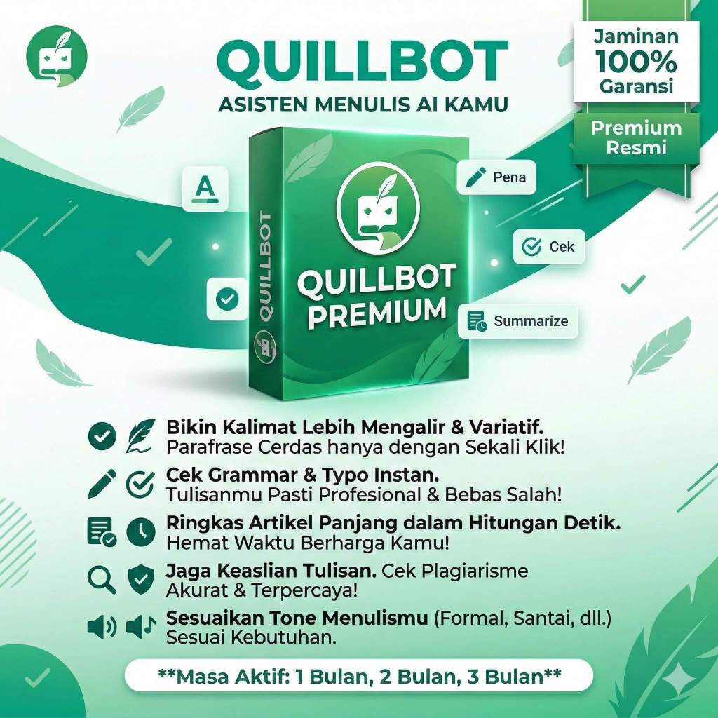 QuillBot AI Assistant : Cek Plagiasi, AI Detector, AI Parafrase, Grammar Checker - Akun Resmi Terper