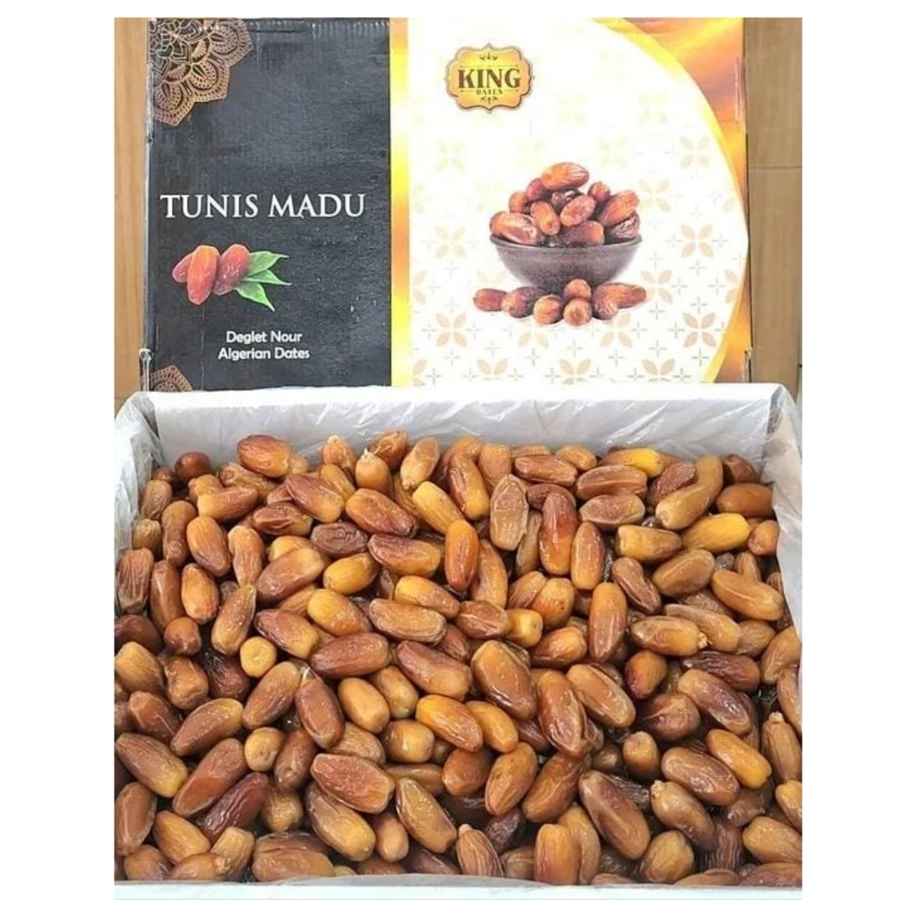 Kurma Tunisia Madu Tunis 5KG FRESH PANEN BARU KING MZ nafesa nafisa  PREMIUM TUNIS MADU DEGLET NOOR 