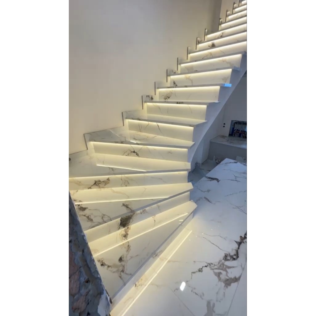 Granit anak tangga motif marble custom ukuran 30x80 30x90 30x100 30x120 bevel list