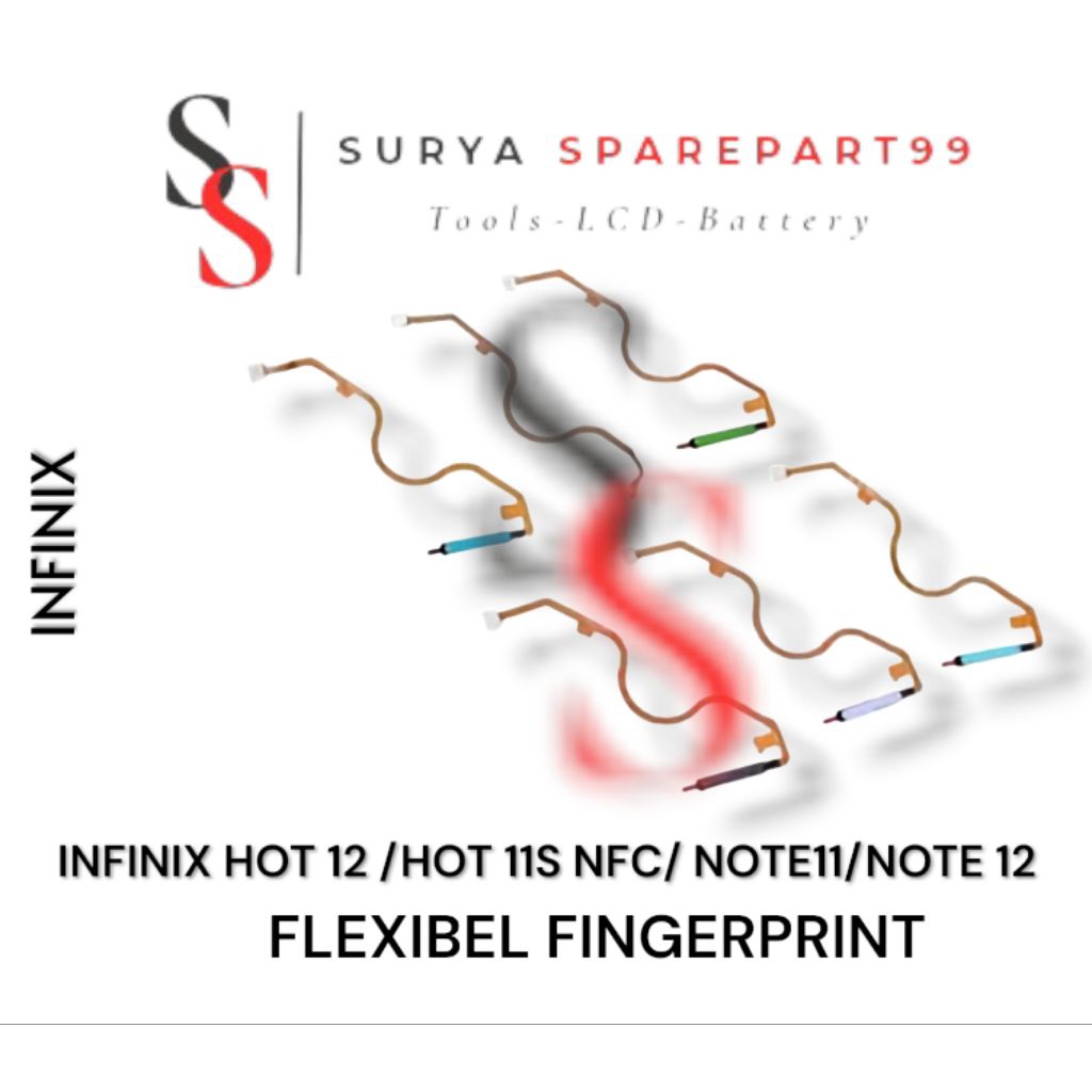 FLEXIBEL FINGERPRINT INFINIX HOT 12/HOT 11s NfC / NOTE 12/NOTE 11 ORIGINAL