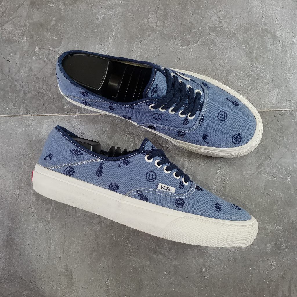 Vans Authentic SF Blue Black White Original ( Size 43 )