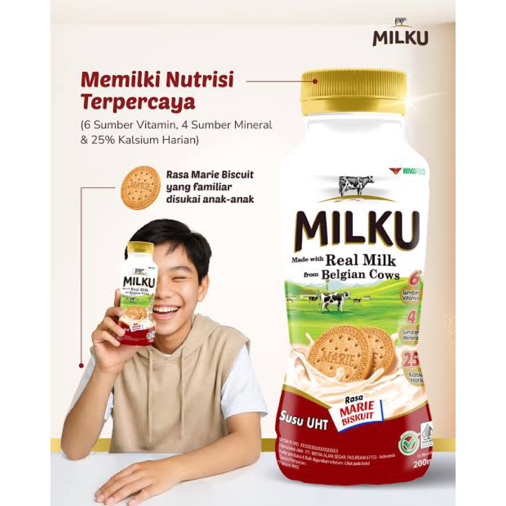 milku susu regal 200ml - milku susu botol - milku susu uht