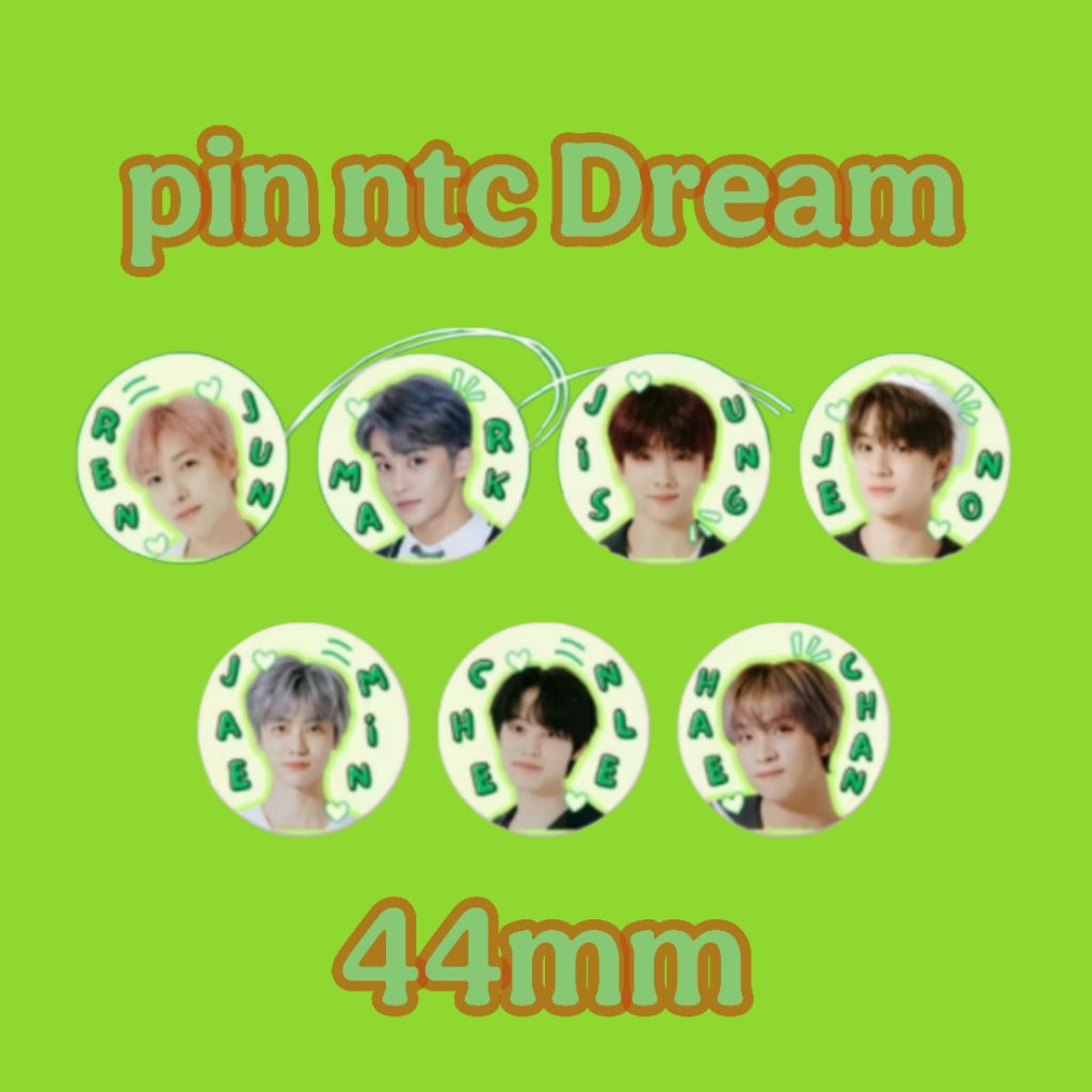 NCT DREAM Pin Bros BoyBand Korea Pin Kpop Pin Tas Aksesoris Fasion Pakaian