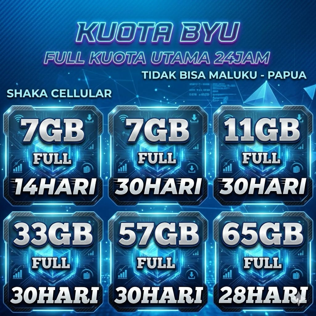 KUOTA BYU INTERNET BULANAN NASIONAL