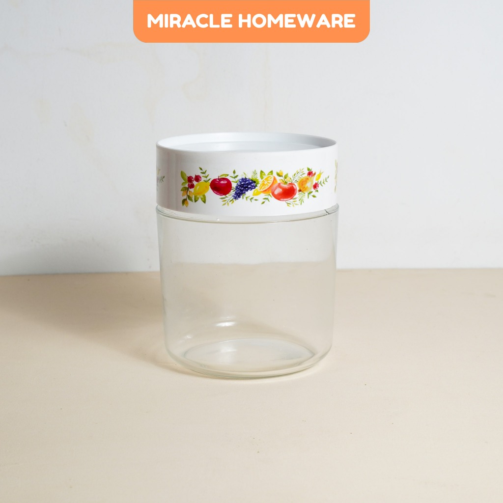 Toples Kaca Tutup Kedap Udara DLX 1 Liter 1,5 Liter