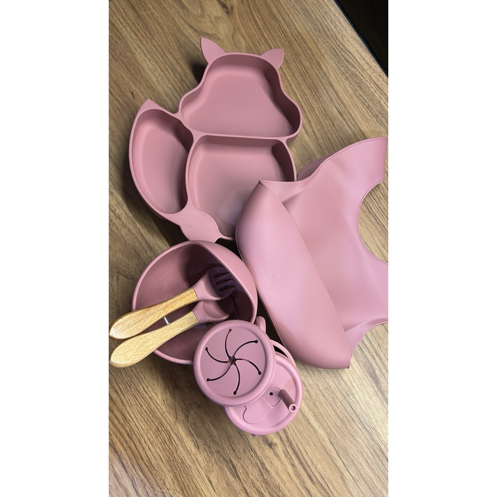 alat makan bayi silicon