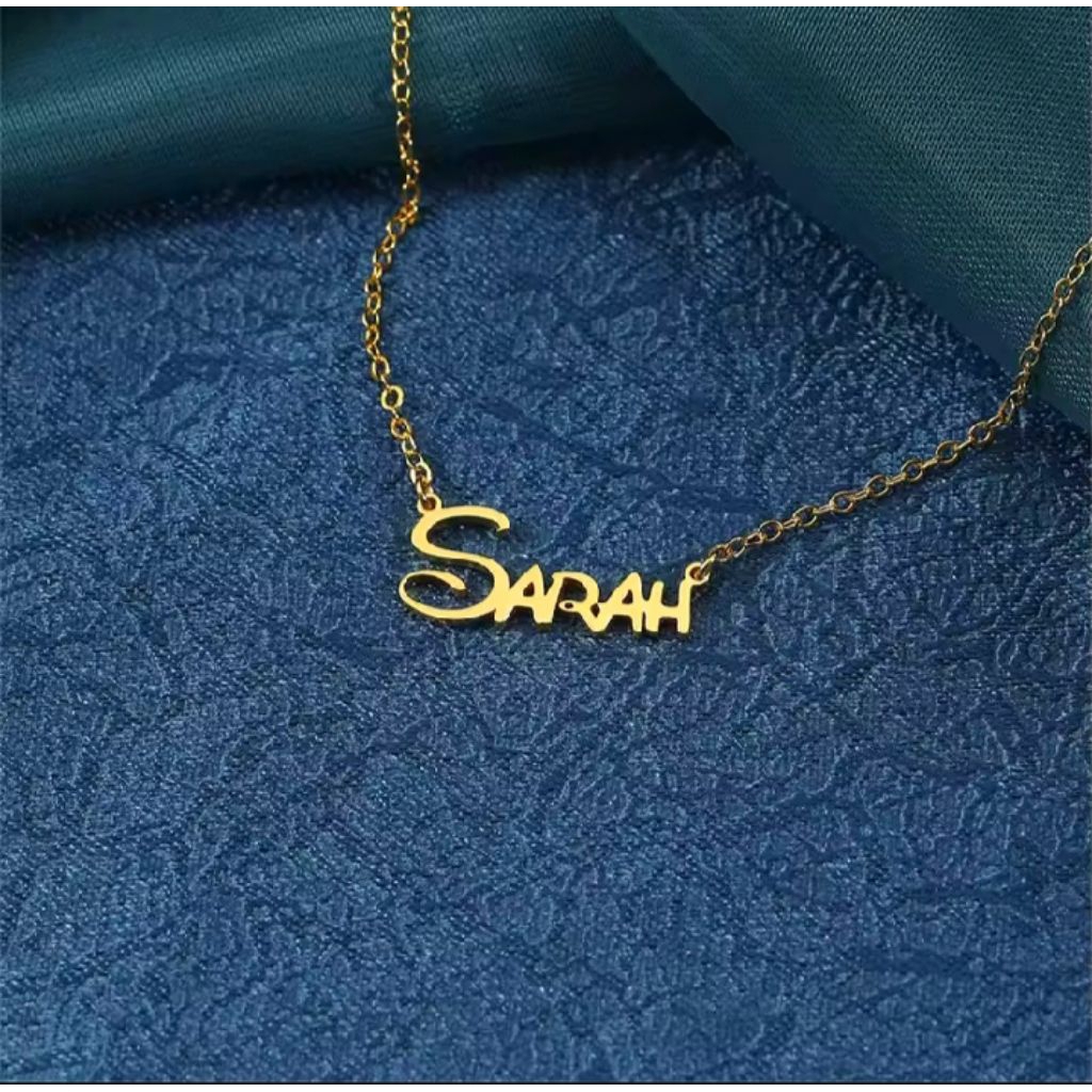 kalung nama anak anti karat