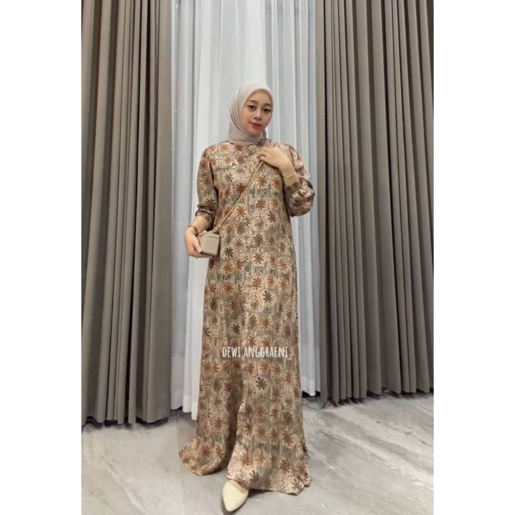 Ariefa Batik - PROMO HARI INI SEKDRESS BATIK - DRESS TIE DYE - DRESS RAYON CANDI MEKAR - DRESS BATIK