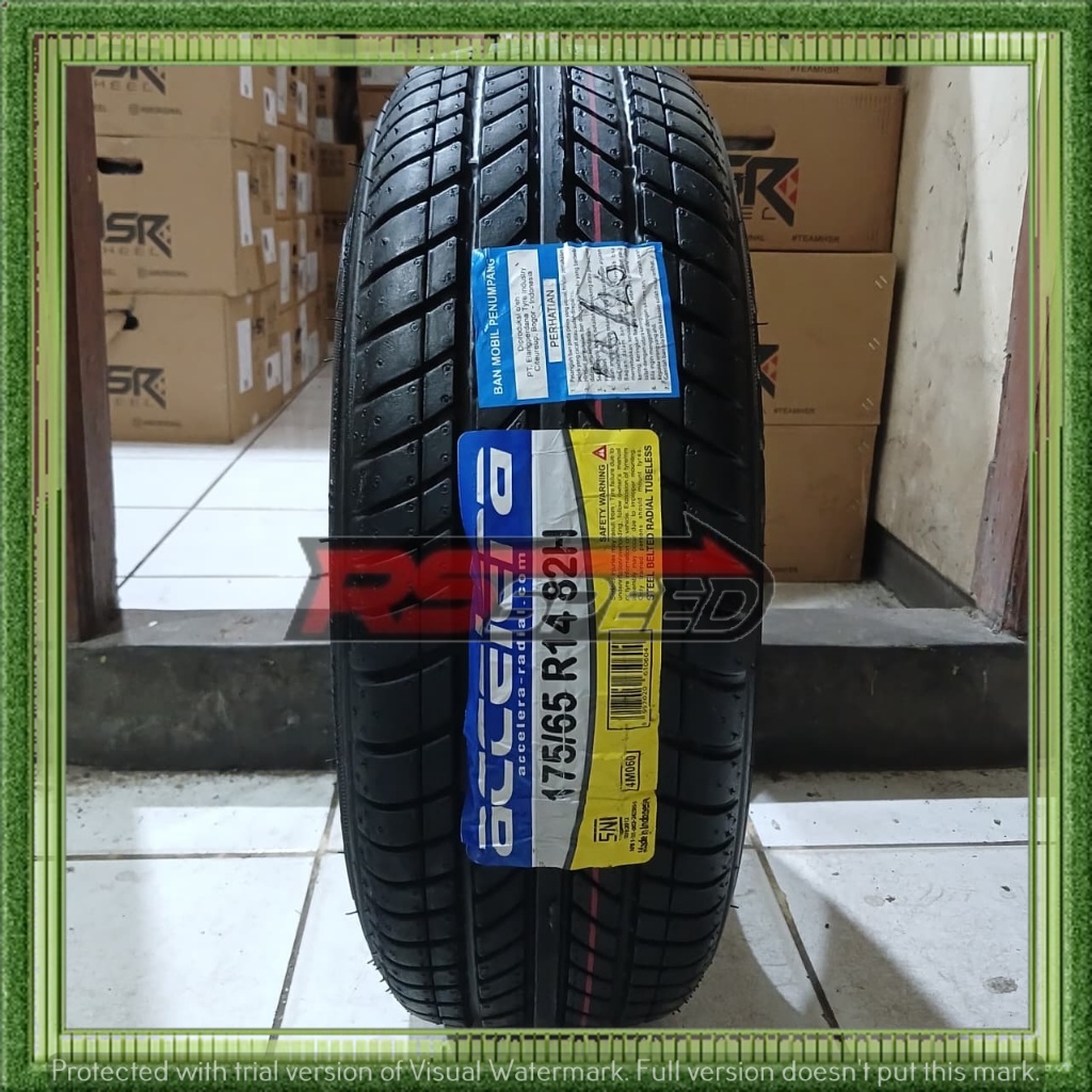 BAN MOBIL STANDAR RING 14 UKURAN 175/65 R14 MERK ACCELRA ACCELRA COCOK UNTUK HARIAN BAN TUBLES R 13
