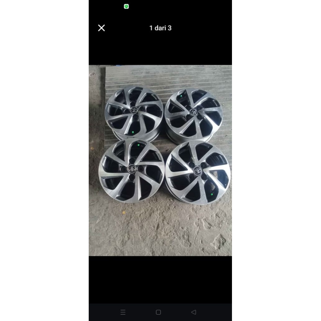 VELG ORIGINAL TOYOTA AGYA TRD.RING 14 PCD 100