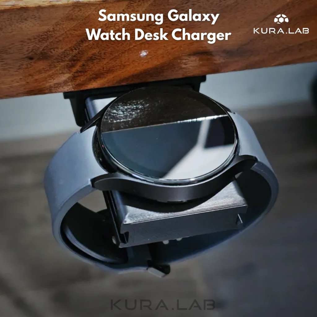 Samsung Galaxy Watch Under Desk Charger Holder KURA.LAB | Holder Charger Galaxy Watch Bawah Meja | D