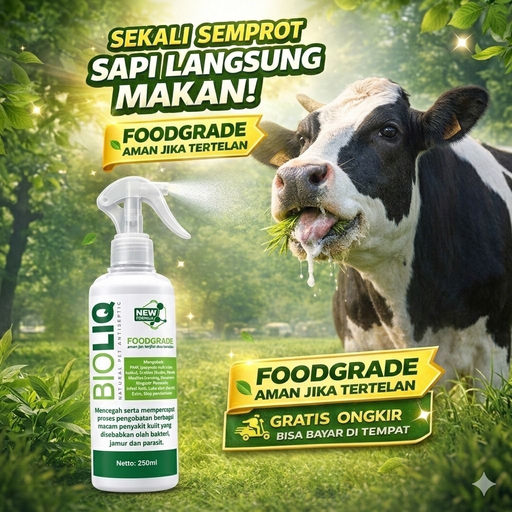 Bioliq Herbal Antiseptik 250ML Obat Scabies/Jamur Kucing Kelinci Anjing Bioliq Antiseptik Herbal Pal