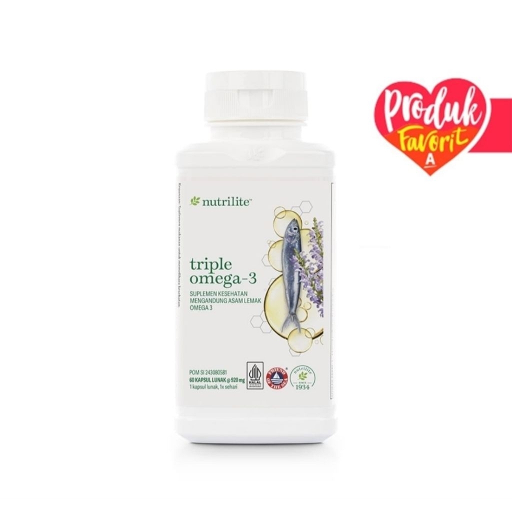 NUTRILITE SALMON TRIPLE OMEGA 3 - 60 CAPSUL
