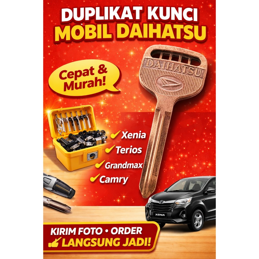 Duplikat Kunci Online | Kunci Mobil Daihatsu (mesin otomatis)