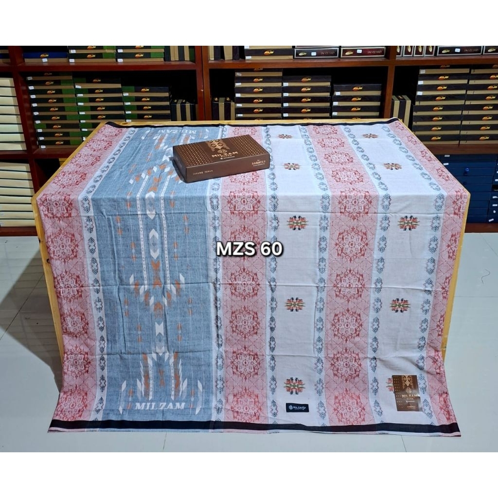 SARUNG MILZAM JACQUARD SILVER&GOLD TERBARU