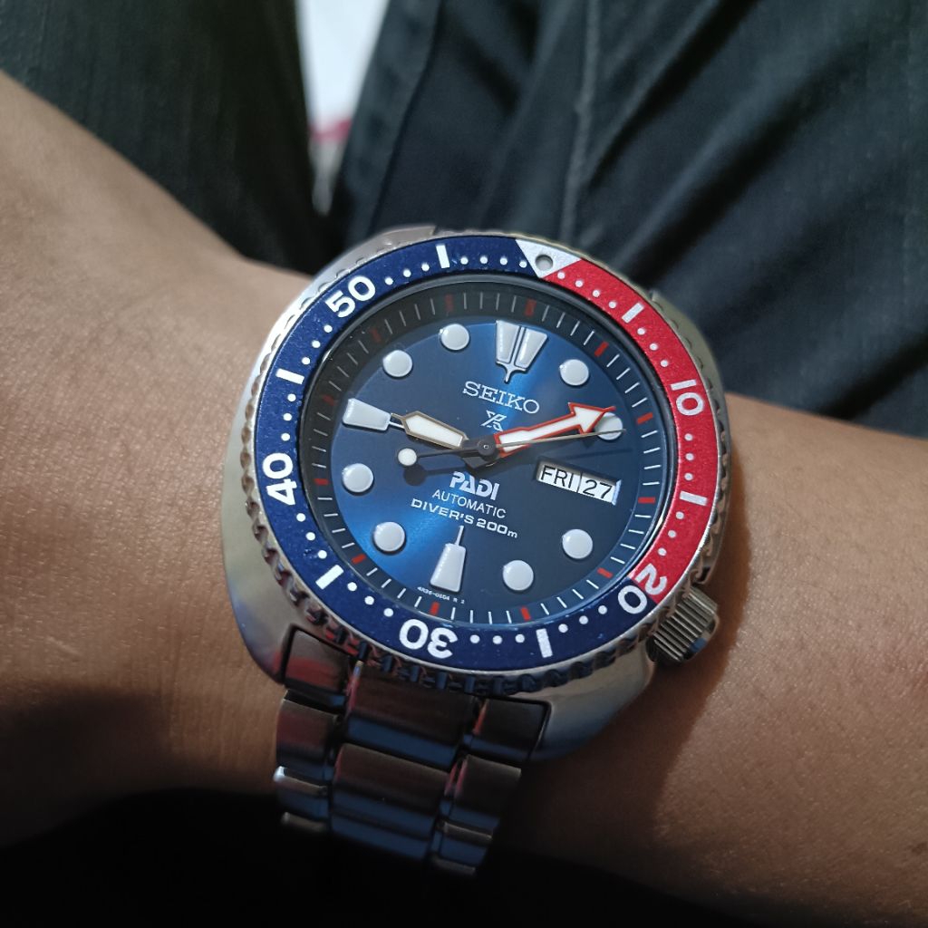 jam seiko x turtle divers pepsi authentic