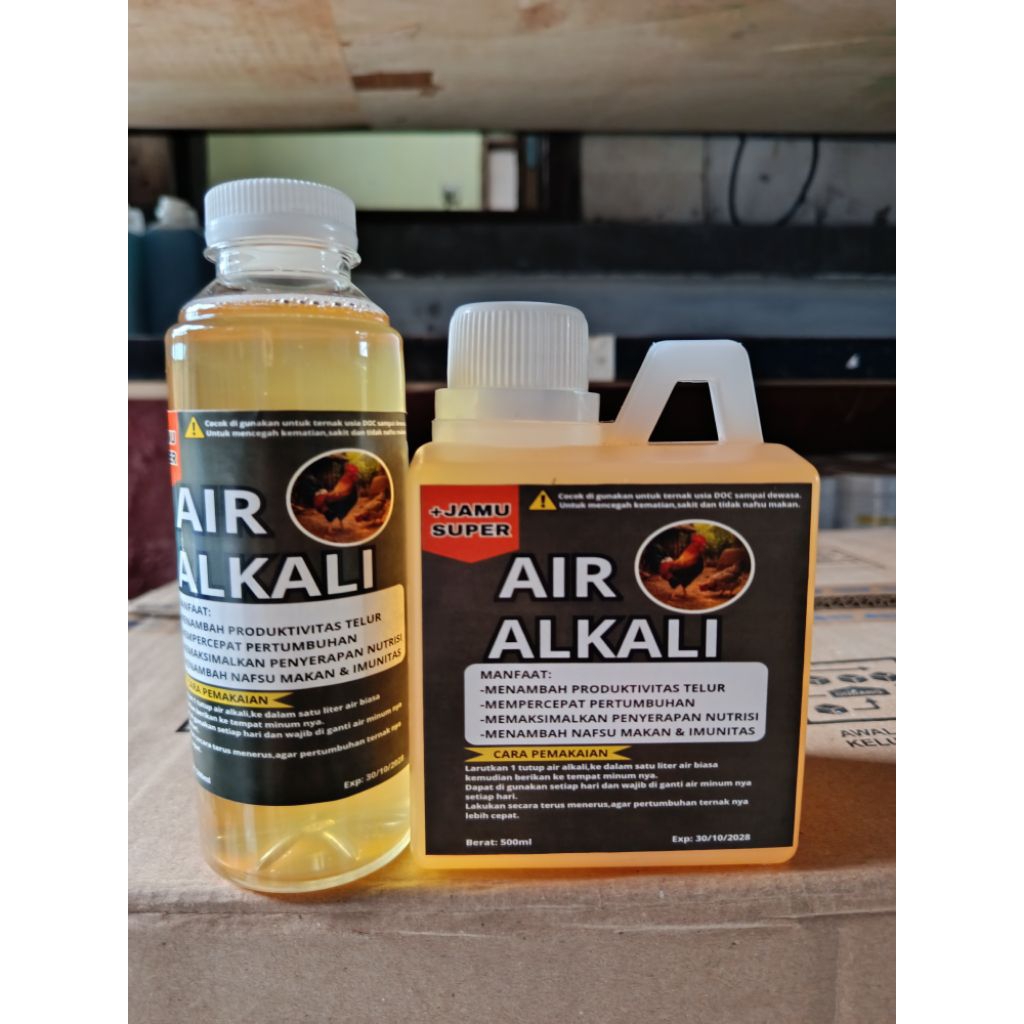 air alkali+jamu herbal alami untuk ayam 500/250ml termurah