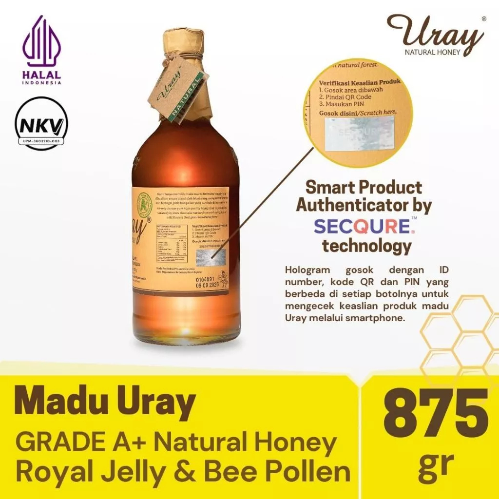 Paket Uray Ramadhan Komplit Uray Natural Honey A+ 875 gram + Uray Natural Honey in Sticks + Uray Hon