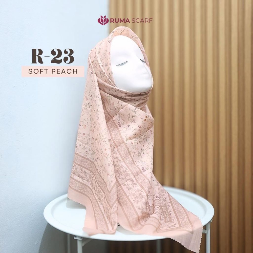 HIJAB VOAL SEGIEMPAT MOTIF BY RUMA SCARF