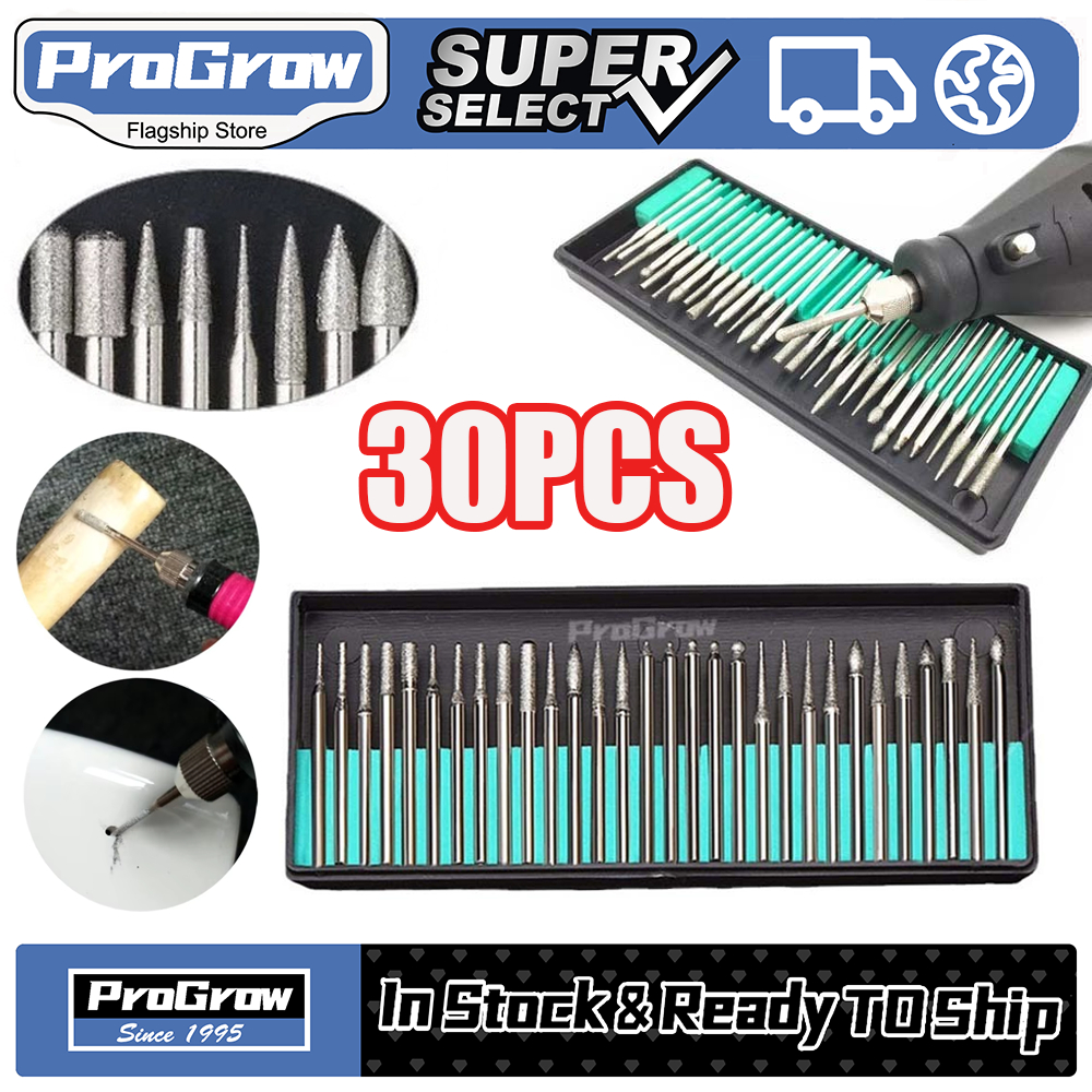 Mata Tuner Set 30PCS – Mata Bor Ukir Grafir Mini Grinder Diamond untuk Kayu, Besi, Kaca & Cincin