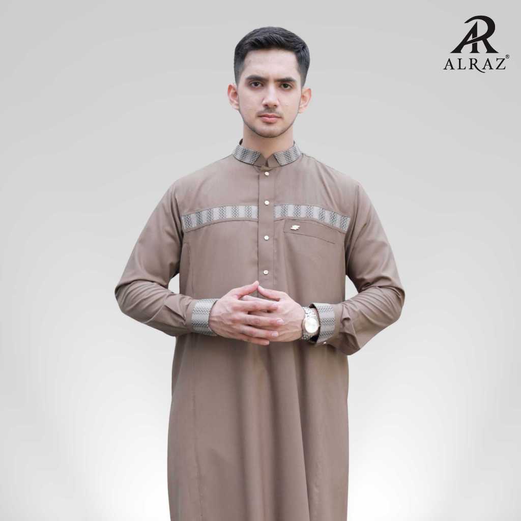 ALRAZ Thobe Fancy Lengan Panjang Saddam 6077