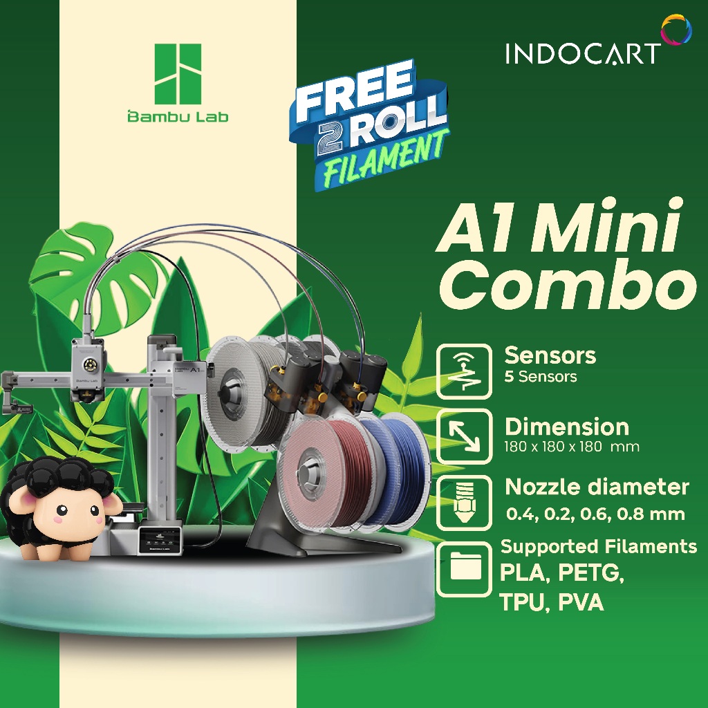 3D Printer BambuLab A1 Mini Combo Multi Colour AMS 3D Printer