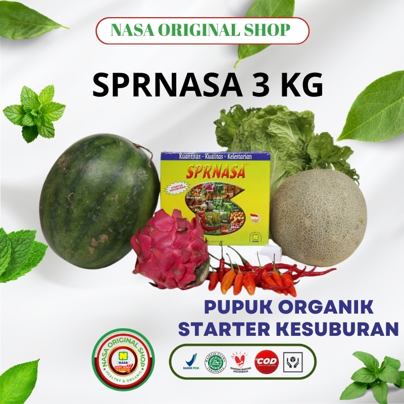 SPRNASA 3Kg Pupuk Organik NASA Untuk Tanaman Padi Sayur Buah Penyubur Tanah
