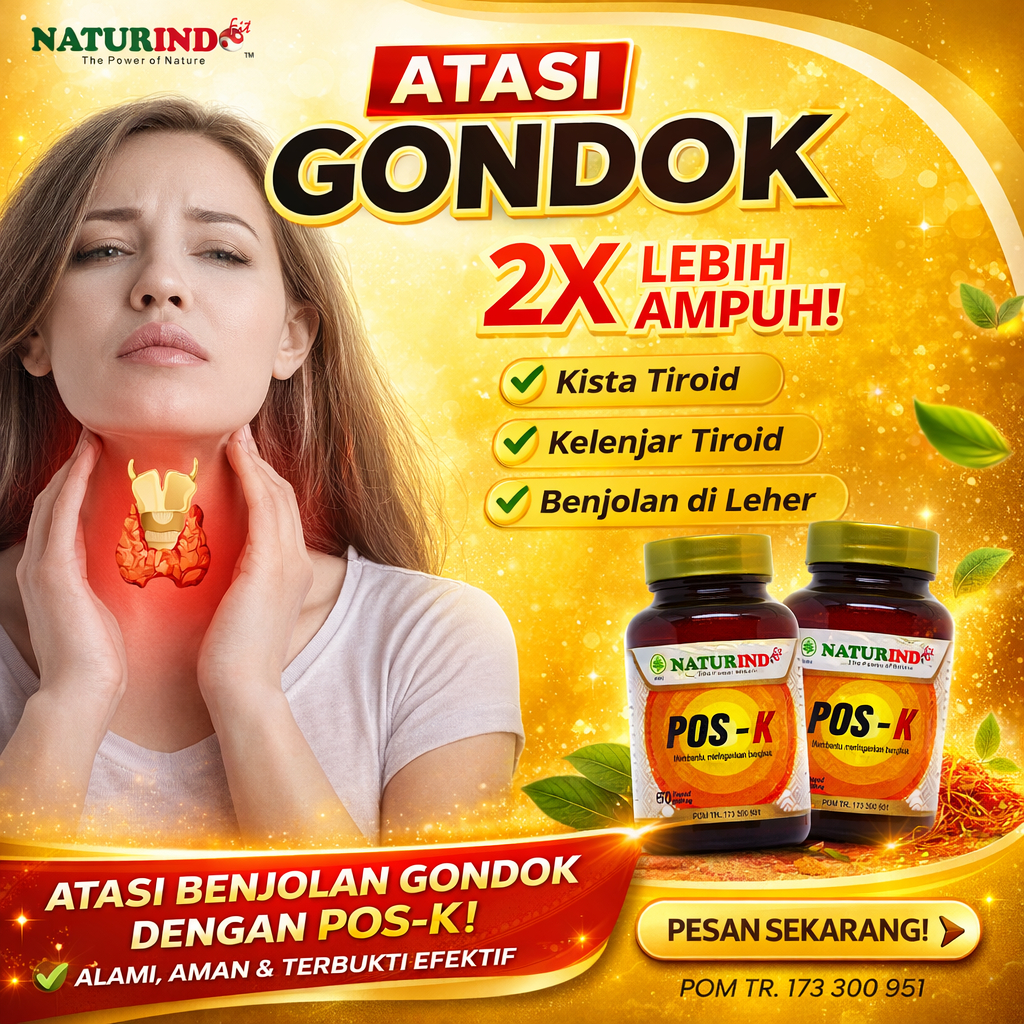 Obat Gondok Hipertiroid Kelenjar Tiroid Benjolan Leher Herbal Ampuh
