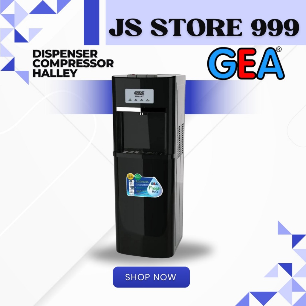 DISPENSER GALON BAWAH GEA HALLEY 3 KERAN KOMPRESOR