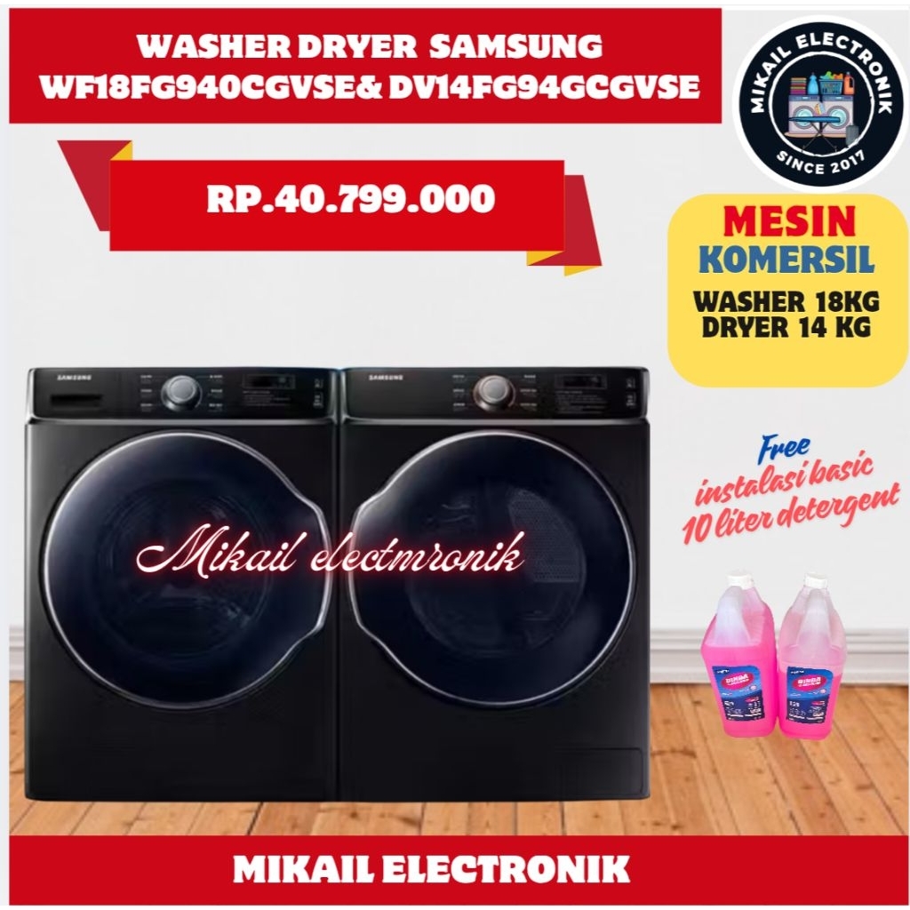 Stack Washer & Dryer Samsung Commercial Laundry