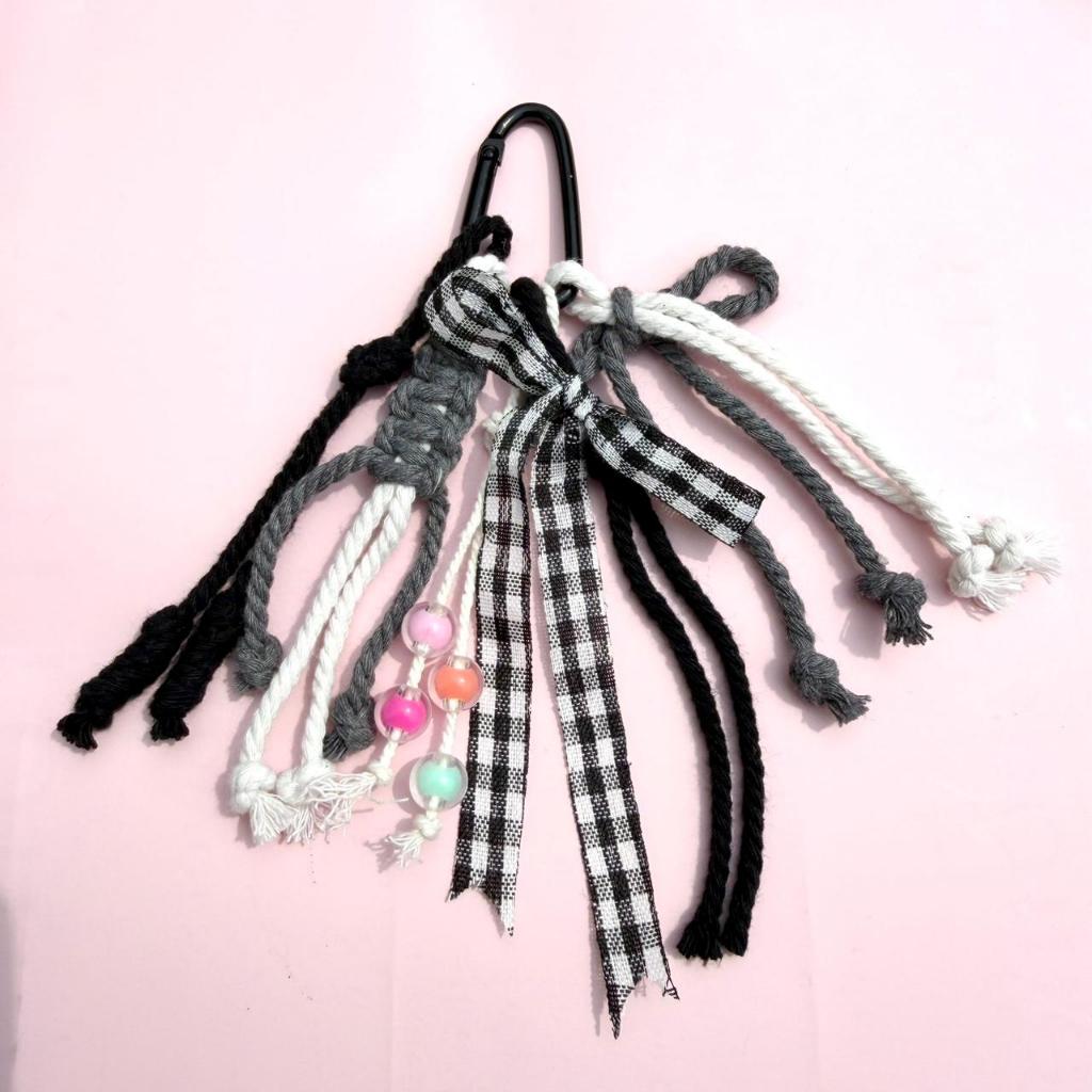 bagcharm tartan gantungan tas,kunci