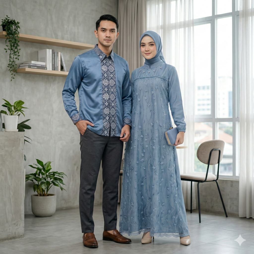 Fashion Kapelan Ayah Ibu Anak Batik 1 Set Pakaian Keluarga Lenganpendek Sarimbit Cowok Cewek Terbaru