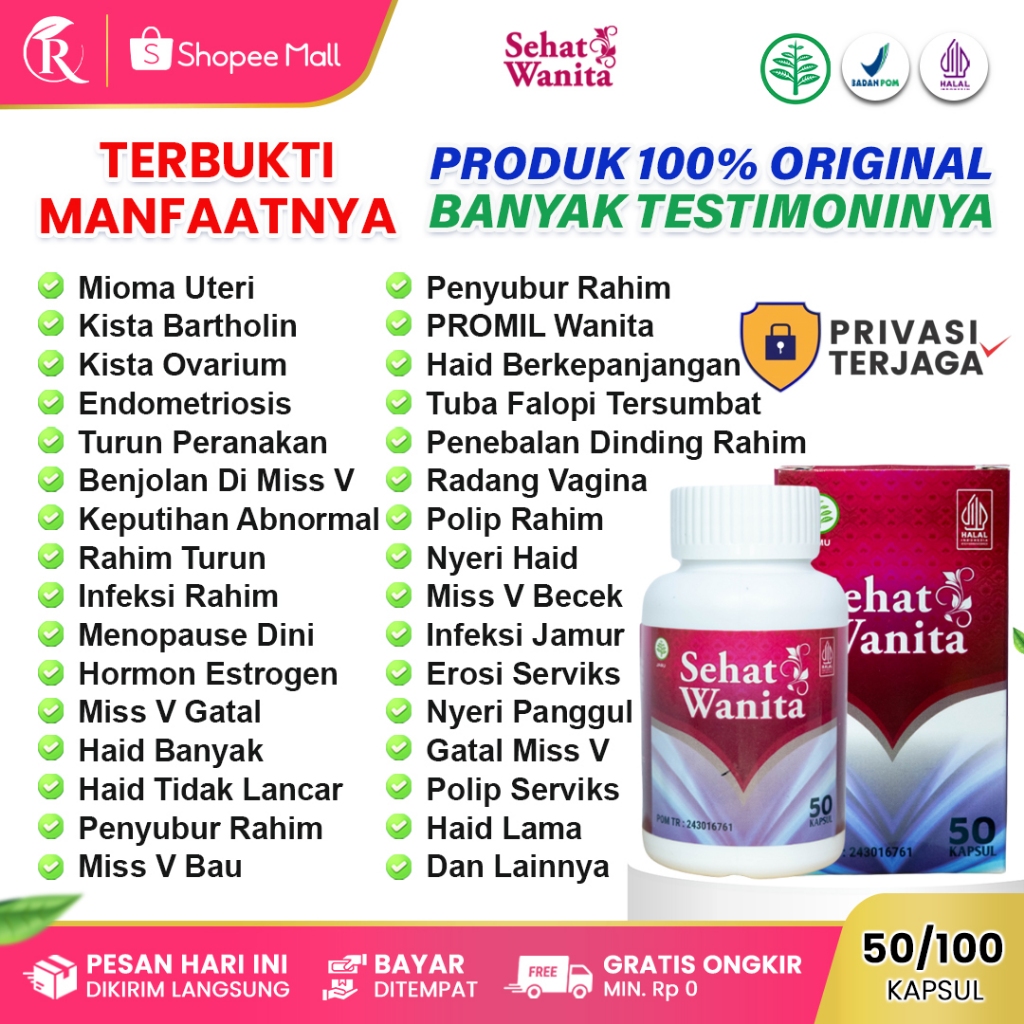 Obat Gatal Kewanitaan Vagina Gatal Selangkangan Gatel Keputihan dengan SEHAT WANITA