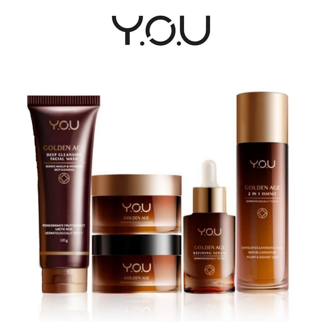 Diskom 50% Y.O.U Golden Age Skincare Serum eye cream day cream night cream Essens / skincare promo