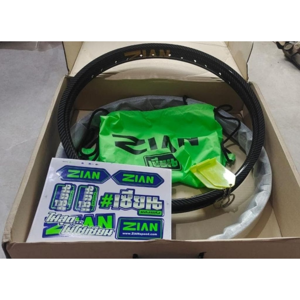 velg zian carbon hitam 120 140 ring 17
