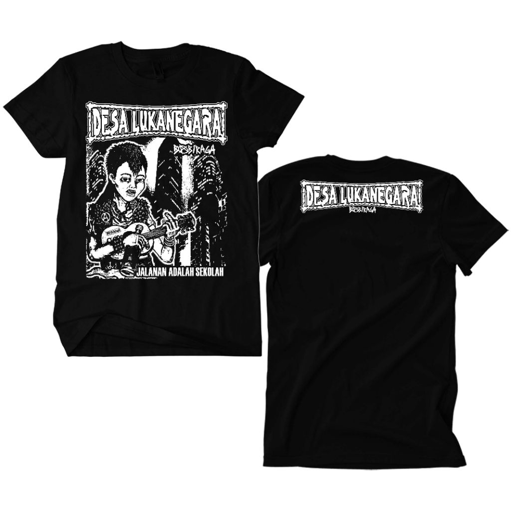 Kaos Band Punk Desa Lukanegara - Jalanan hitam