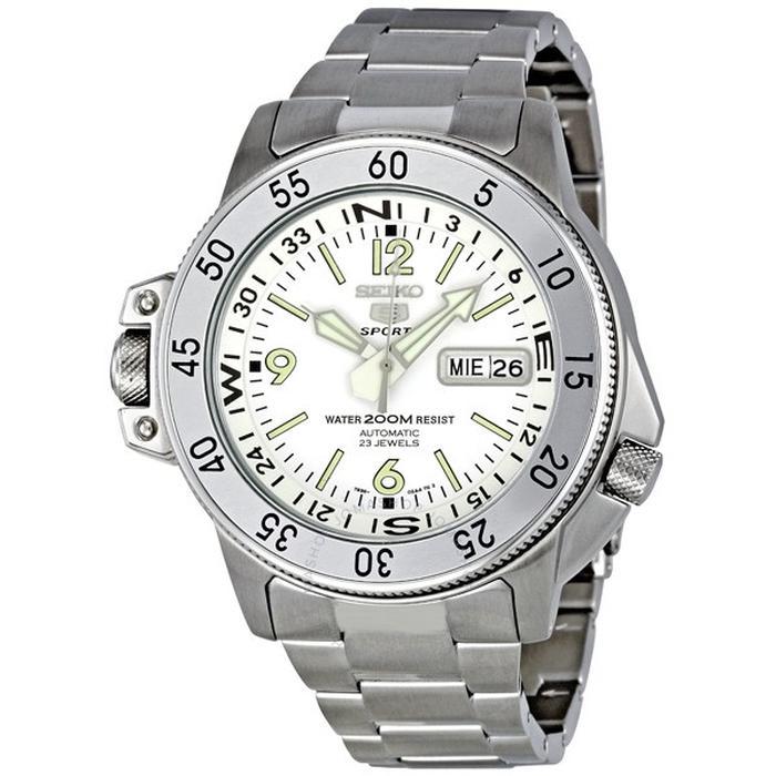 Seiko 5 SKZ207K1 Diver 200M Full Silver